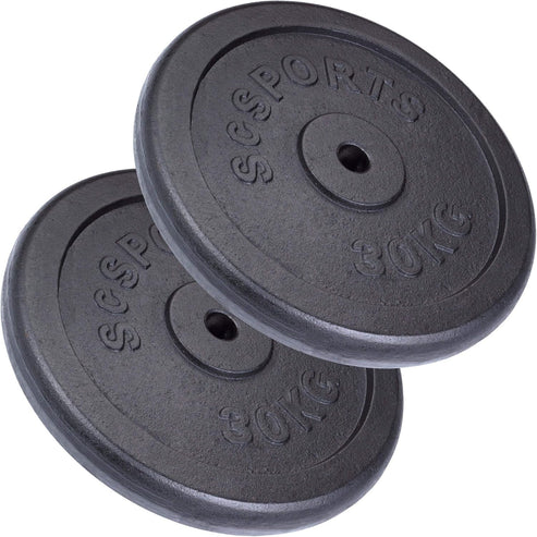 Ketaus svorių diskai 30/31 mm, 20–120 kg