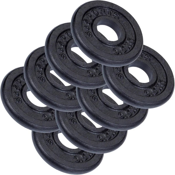 Ketaus svorių diskai 30 mm, 2–20 kg rinkiniai