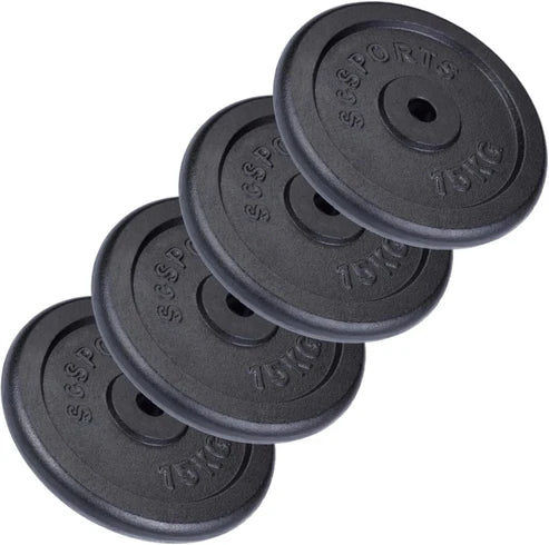 Ketaus svorių diskų rinkinys 30/31 mm, 15–60 kg