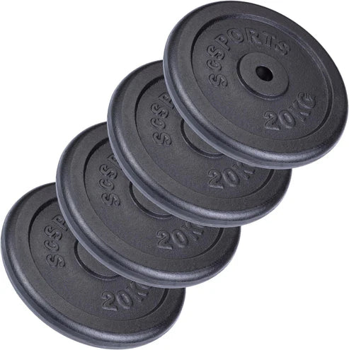 Ketaus svorių diskai 30/31 mm, 20–120 kg