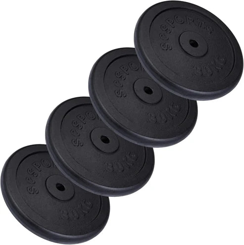 Ketaus svorių diskai 30/31 mm, 20–120 kg