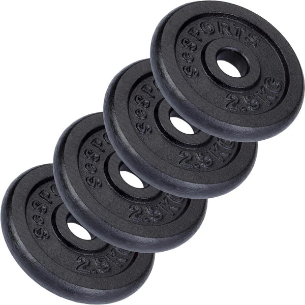 Ketaus svorių diskai 30 mm, 2–20 kg rinkiniai