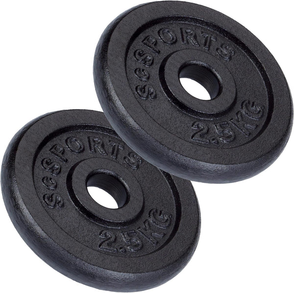 Ketaus svorių diskai 30 mm, 2–20 kg rinkiniai