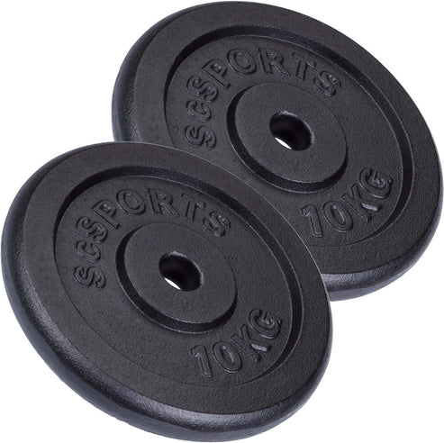 Ketaus svorių diskų rinkinys 30/31 mm, 15–60 kg