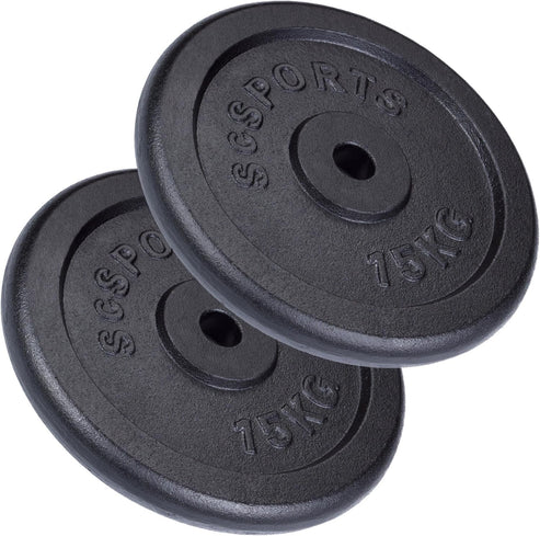 Ketaus svorių diskų rinkinys 30/31 mm, 15–60 kg