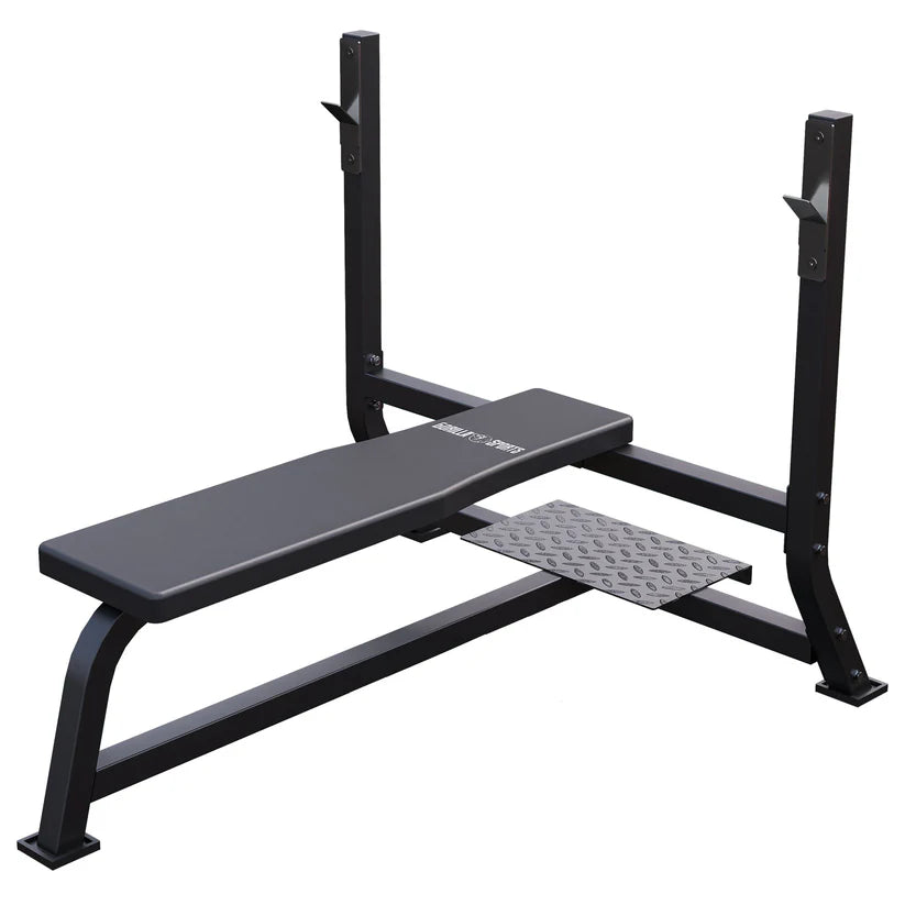 Platus svorių kilnojimo suoliukas 250 kg, juodas