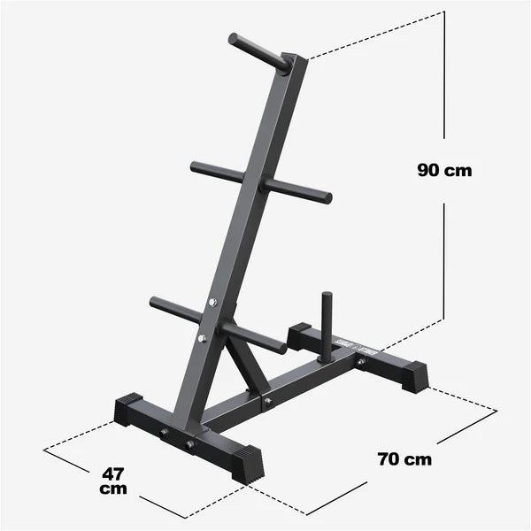 Svorių diskų stovas 30/31 mm svorių diskams, juodas, 200 kg