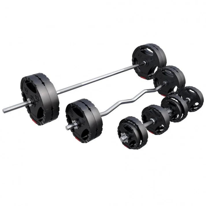 Vinilinis Tri Grip štangos rinkinys 100 kg