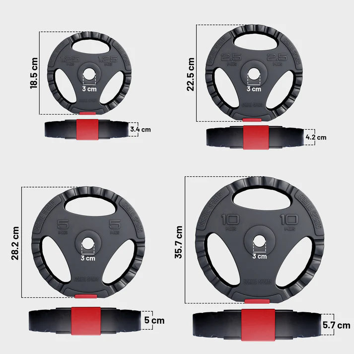 Vinilinis Tri Grip štangos rinkinys 100 kg