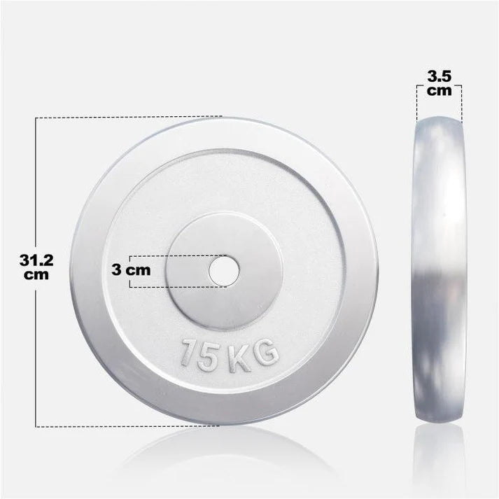 Chromuotas svorio diskas 15 kg 30 mm