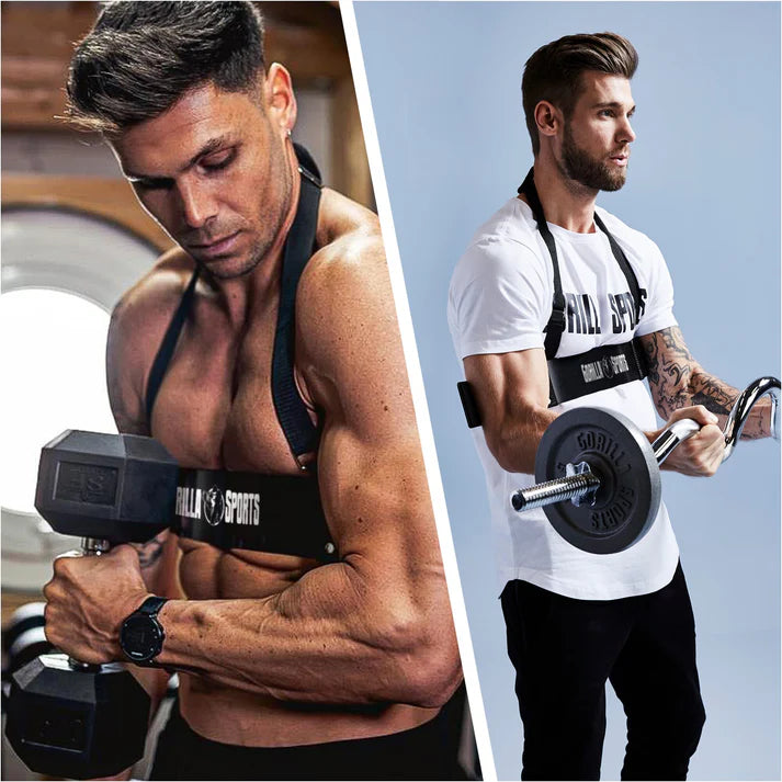Arm Blaster bicepso atrama su kaklo atrama