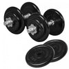 Gumuotų hantelių rinkinys 20 kg + 2 x 5 kg