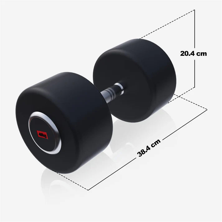Pro fiksuotas guma dengtas hantelis 2,5–50 kg