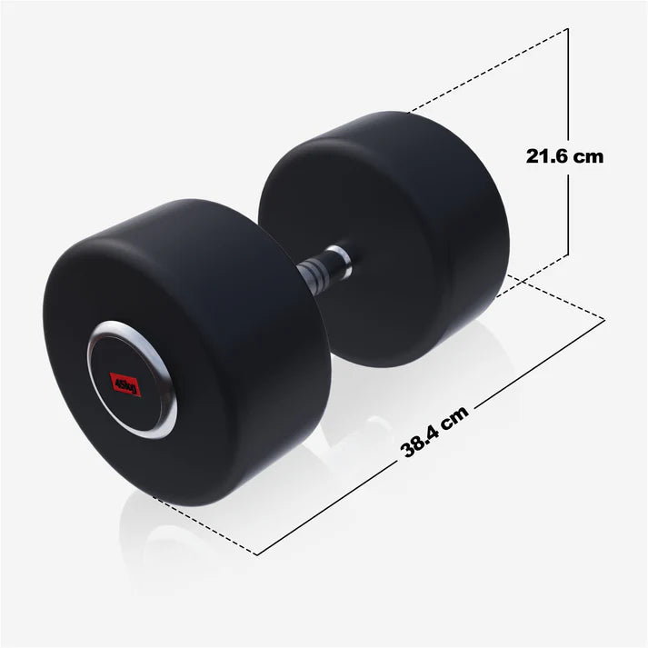 Pro fiksuotas guma dengtas hantelis 2,5–50 kg