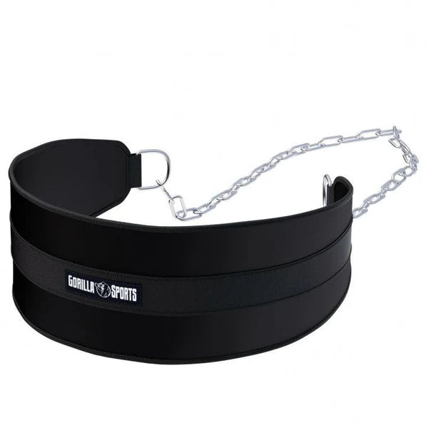 Dipsų diržas papildomiems svoriams max 100 kg, nailonas/plienas