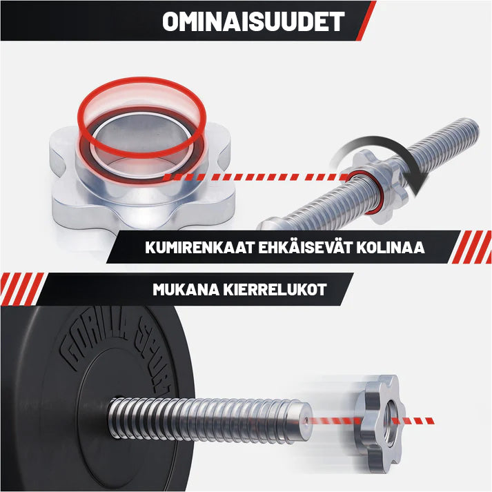 Sulankstomas svorių suolelis + 100 kg štangos rinkinys