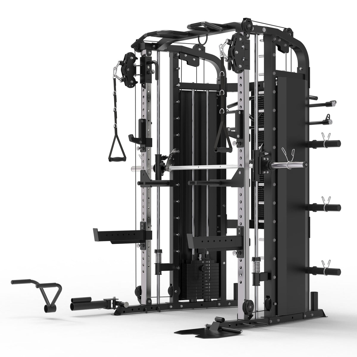 Smith Machine X5 painopakoilla, 2 x 60 kg