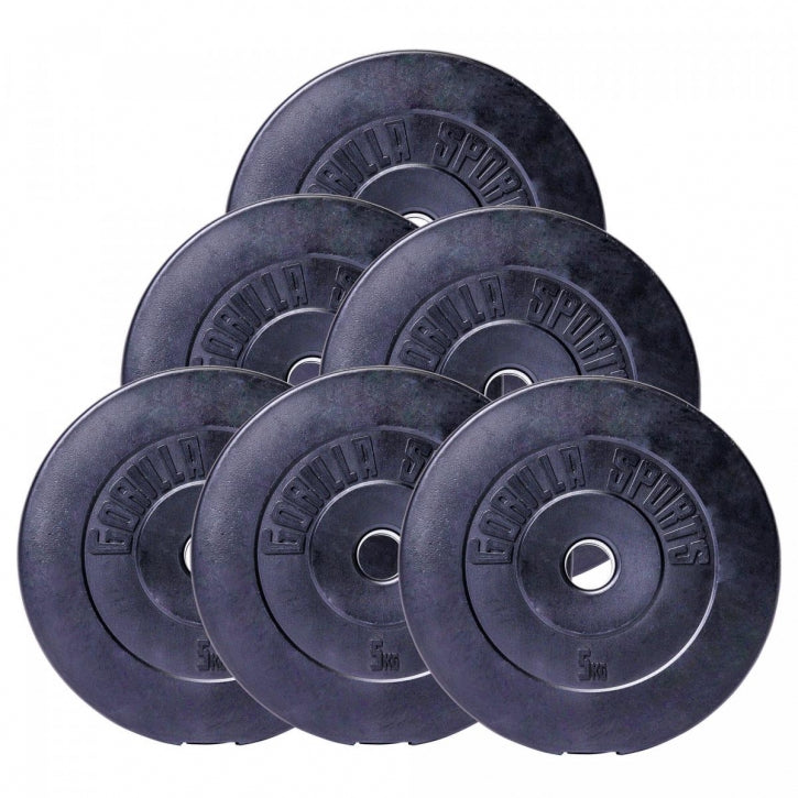 Svorių diskų rinkinys 38 kg ir 120 cm štangos grifas