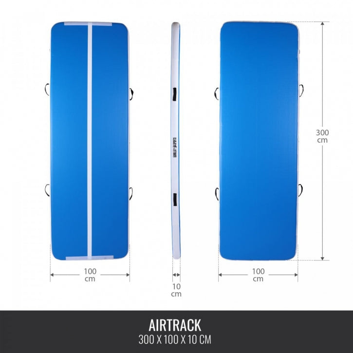 AirTrack pripučiamas akrobatikos takelis 300 x 100 x 10 cm