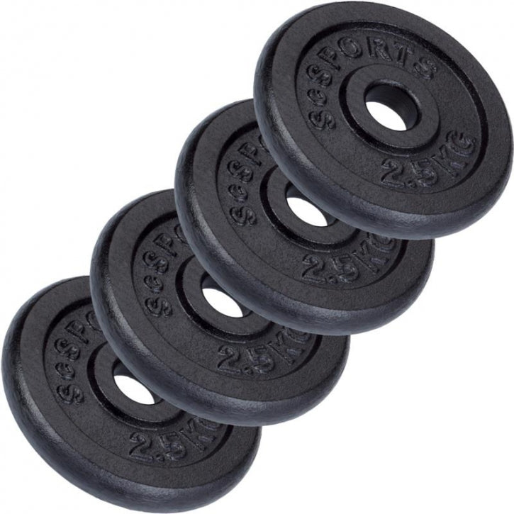 ScSPORTS svorių diskai 4 x 2,5 kg, 30 mm