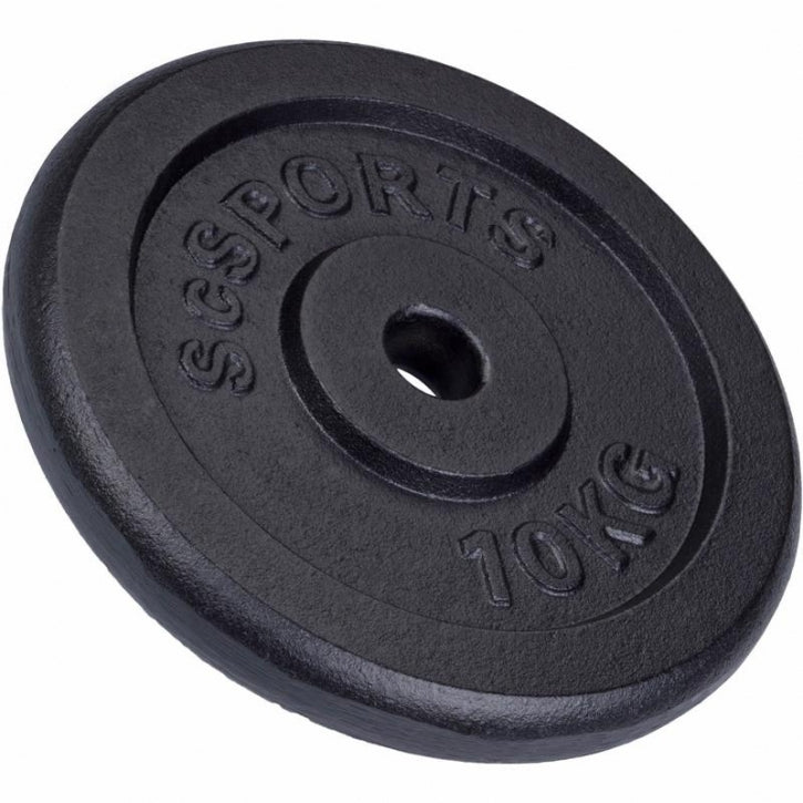 ScSPORTS ketaus svorio diskai 2 x 10 kg, 30 mm