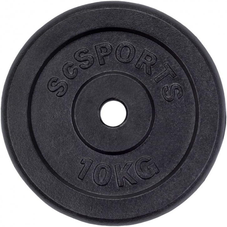 ScSPORTS ketaus svorio diskai 2 x 10 kg, 30 mm