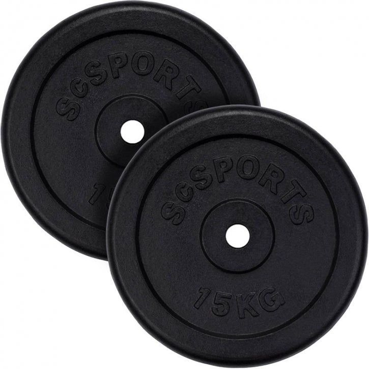 ScSPORTS svorių diskai 2 x 15 kg, 30 mm