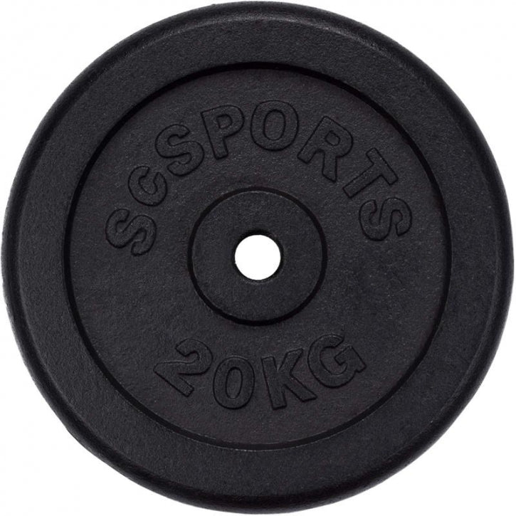 ScSPORTS ketaus svorių diskas 20 kg, 30 mm