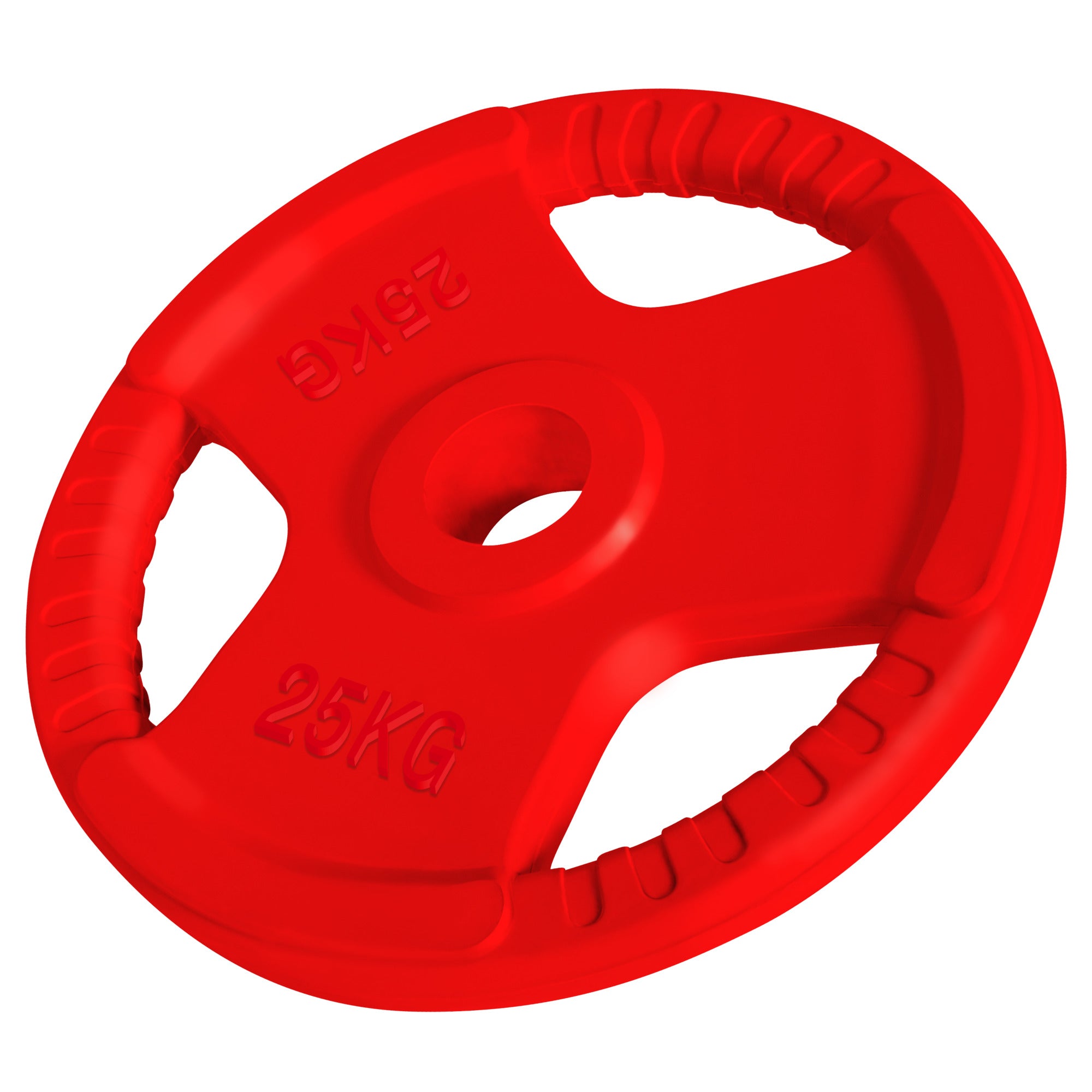 Olimpinis svorio diskas su rankenomis 25 kg 50 mm
