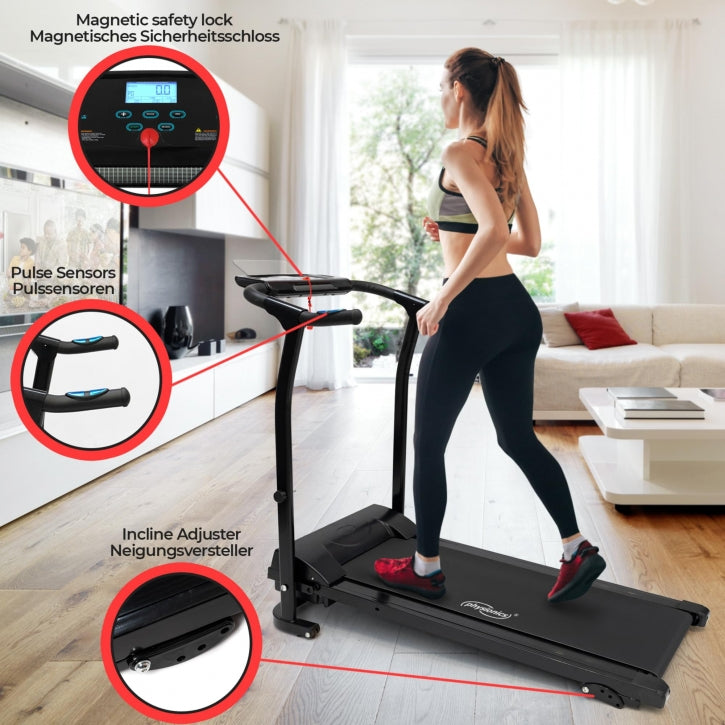 Physionics sulankstomas bėgimo takelis su LED ekranu