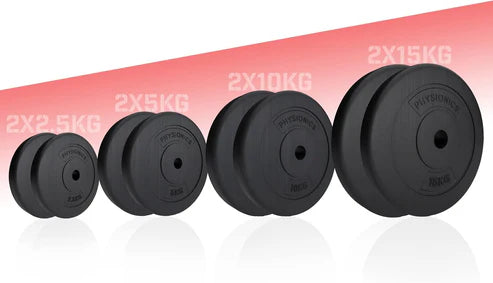 Viniliniai svorių diskai 30 mm, 5–30 kg
