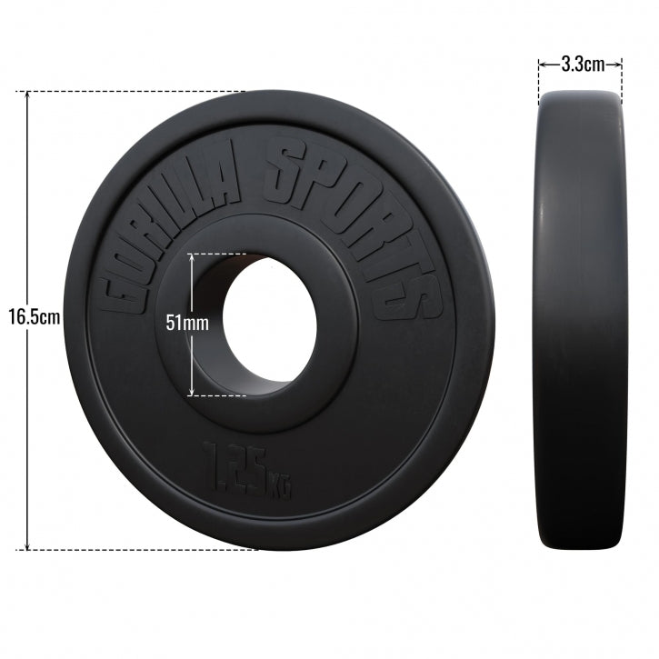 Vinilu dengtas svorio diskas 1,25 kg 50 mm