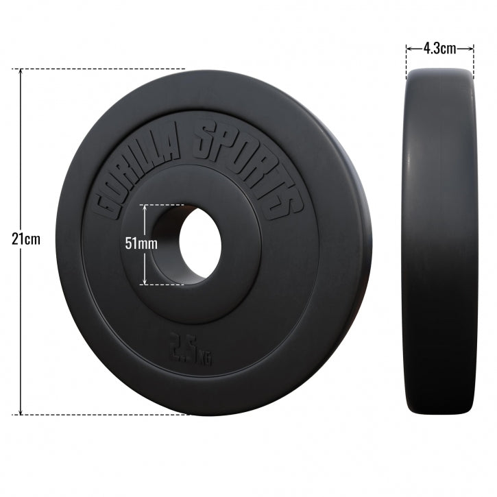 Vinilu dengtas svorio diskas 2,5 kg 50 mm