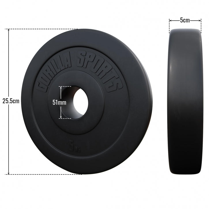 Vinilu dengtas svorio diskas 5 kg 50 mm