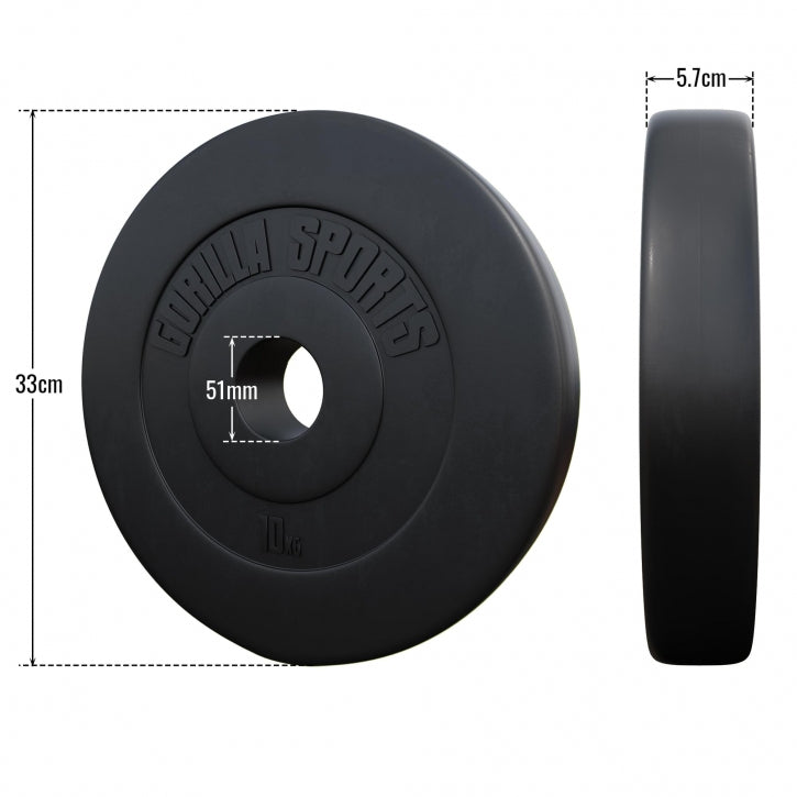 Vinilu dengtas svorio diskas 10 kg 50 mm