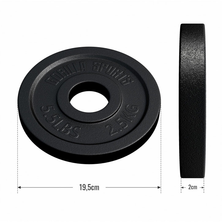 Ketaus svorio diskas 2,5 kg 50 mm