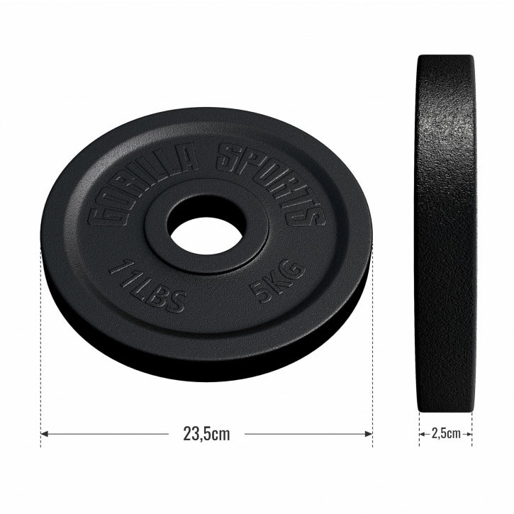 Ketaus svorio diskas 5 kg 50 mm