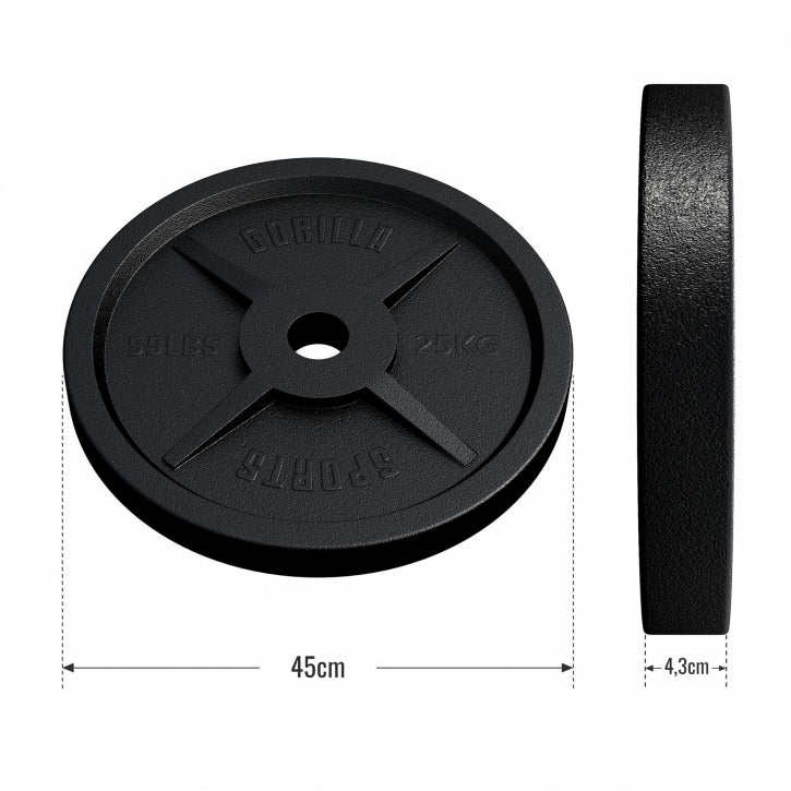 Ketaus svorio diskas 25 kg 50 mm