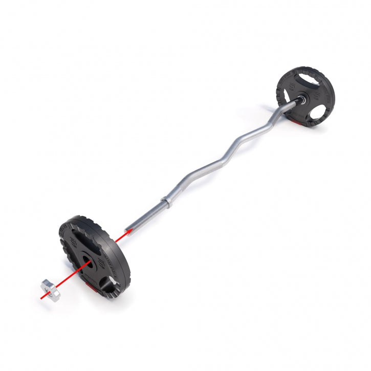 Vinilinis Tri Grip štangos rinkinys 25 kg