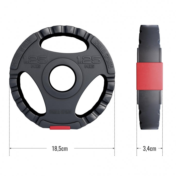 Tri Grip vinilinis svorio diskas 1,25 kg 50 mm