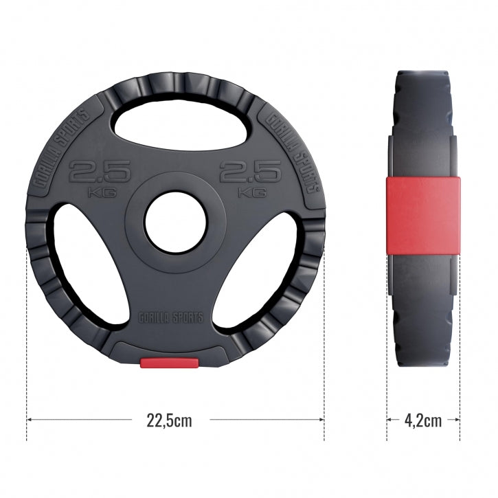Tri Grip vinilinis svorio diskas 2,5 kg 50 mm