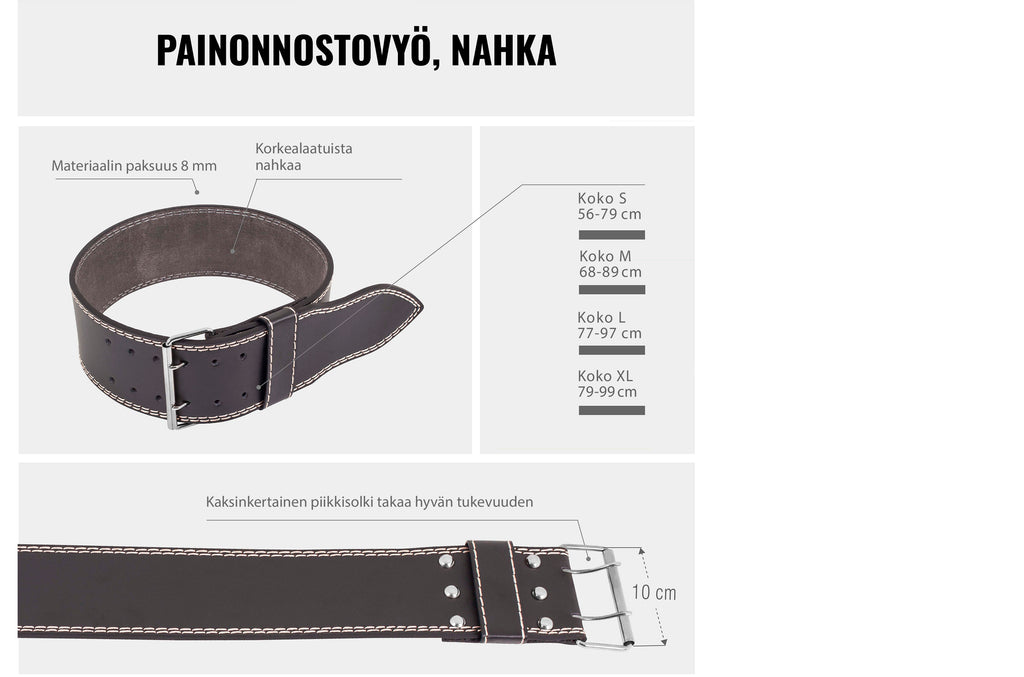 Odinis jėgos trikovės diržas S 10 x 56–79 cm