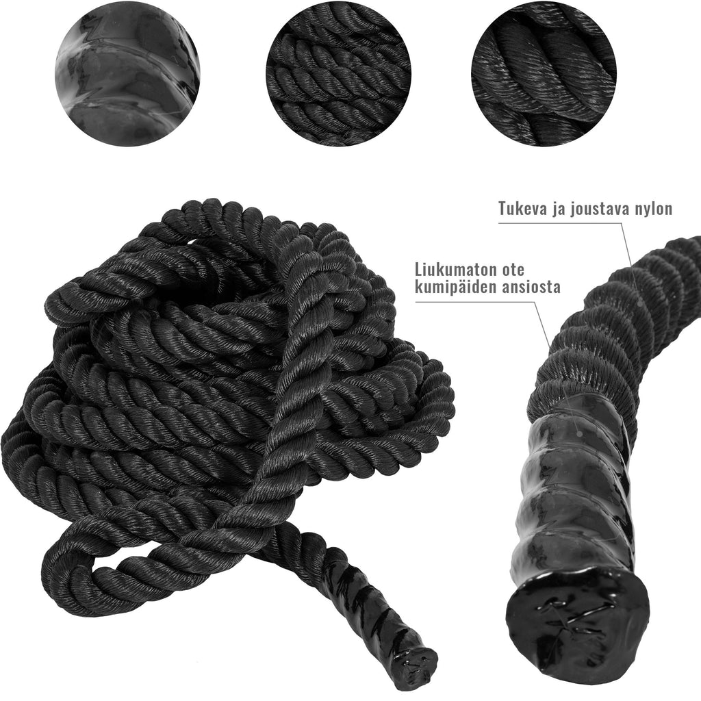 Jėgos virvė 13 kg 15 m, Ø 3,8 cm