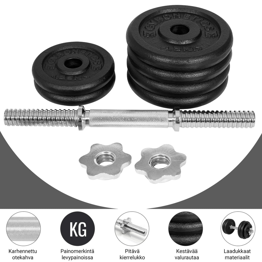 Ketaus reguliuojamas hantelis 15 kg