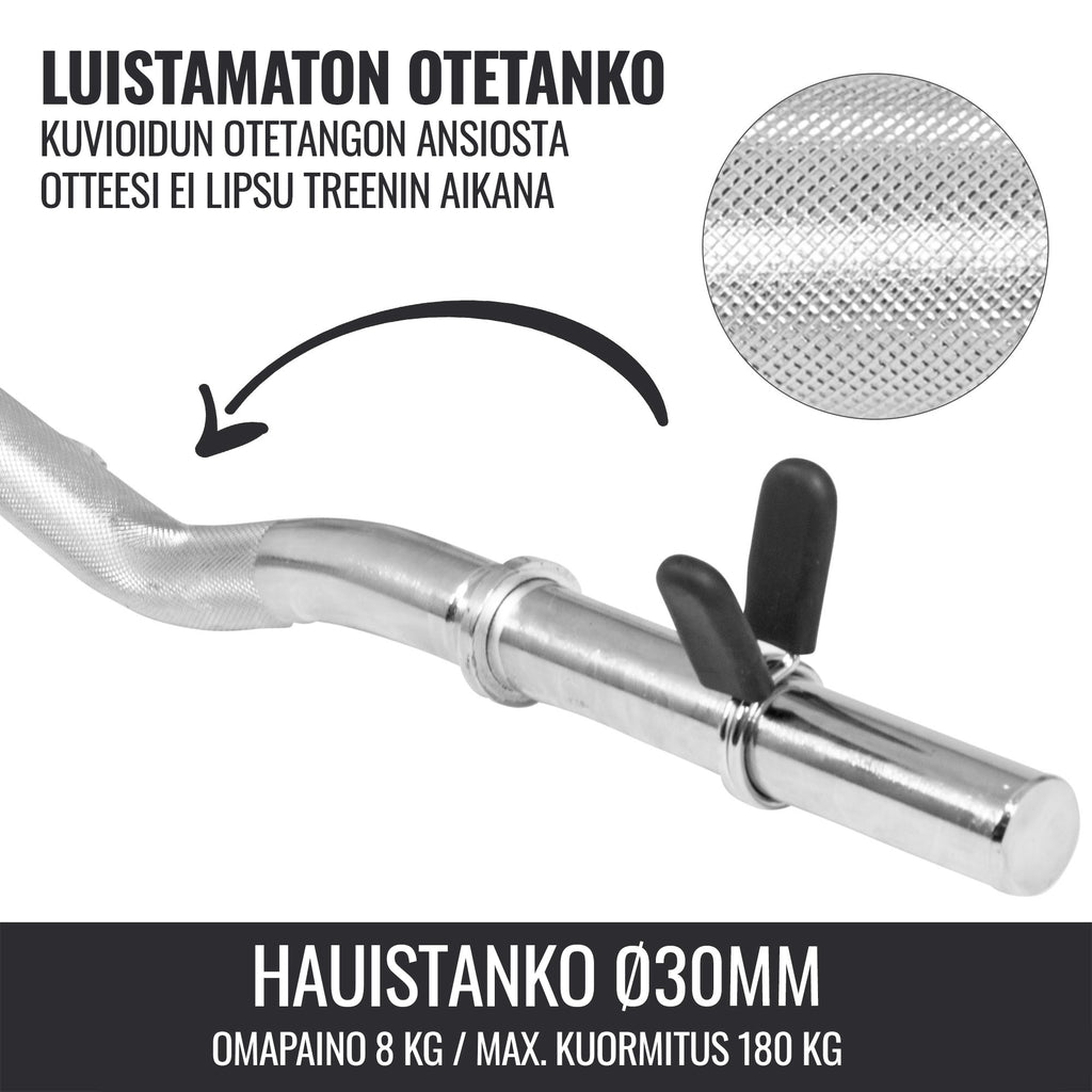 Grifų rinkinys 30 mm su spyruokliniais užraktais, 4 grifai