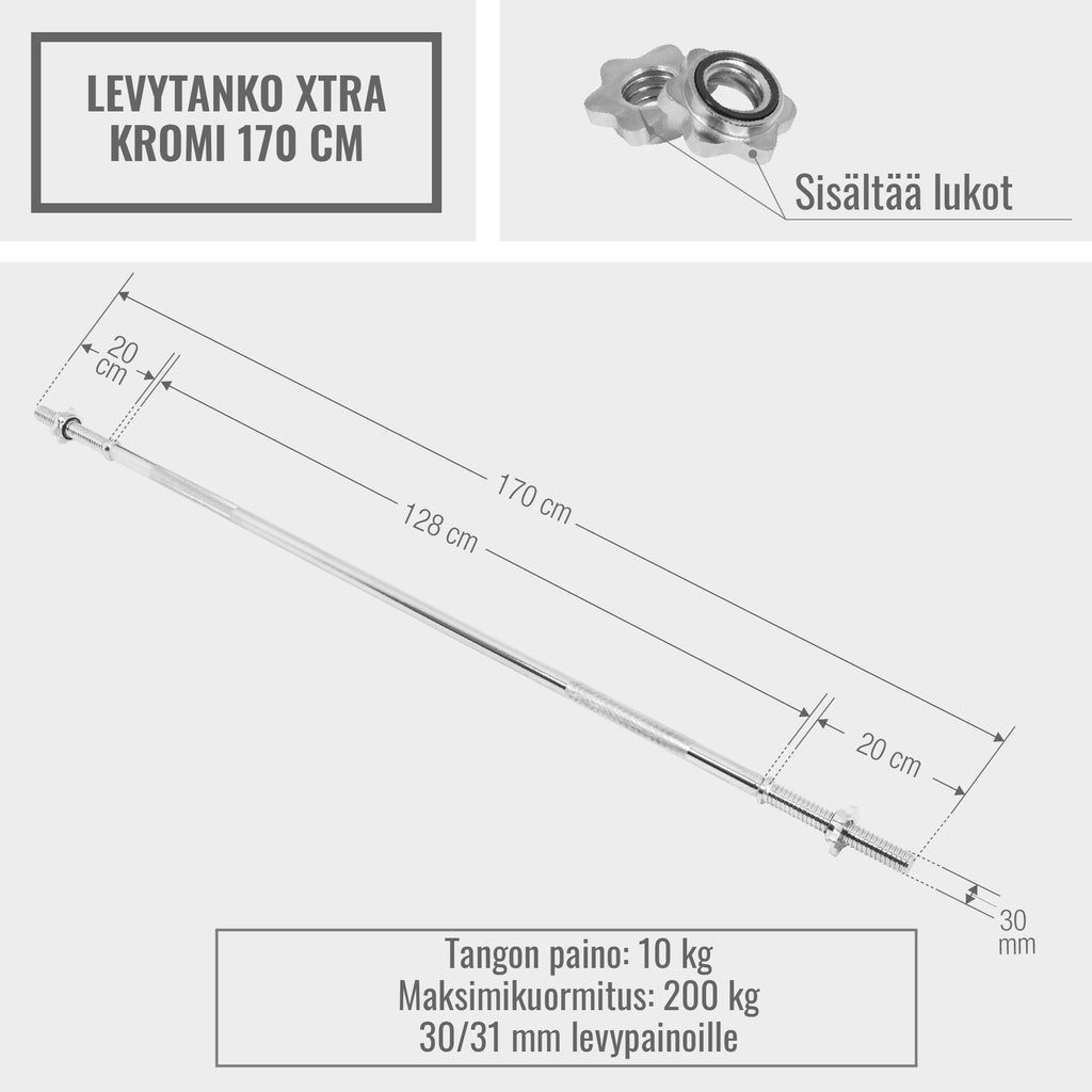 Tiesus grifas 170 cm su plačia suėmimo zona