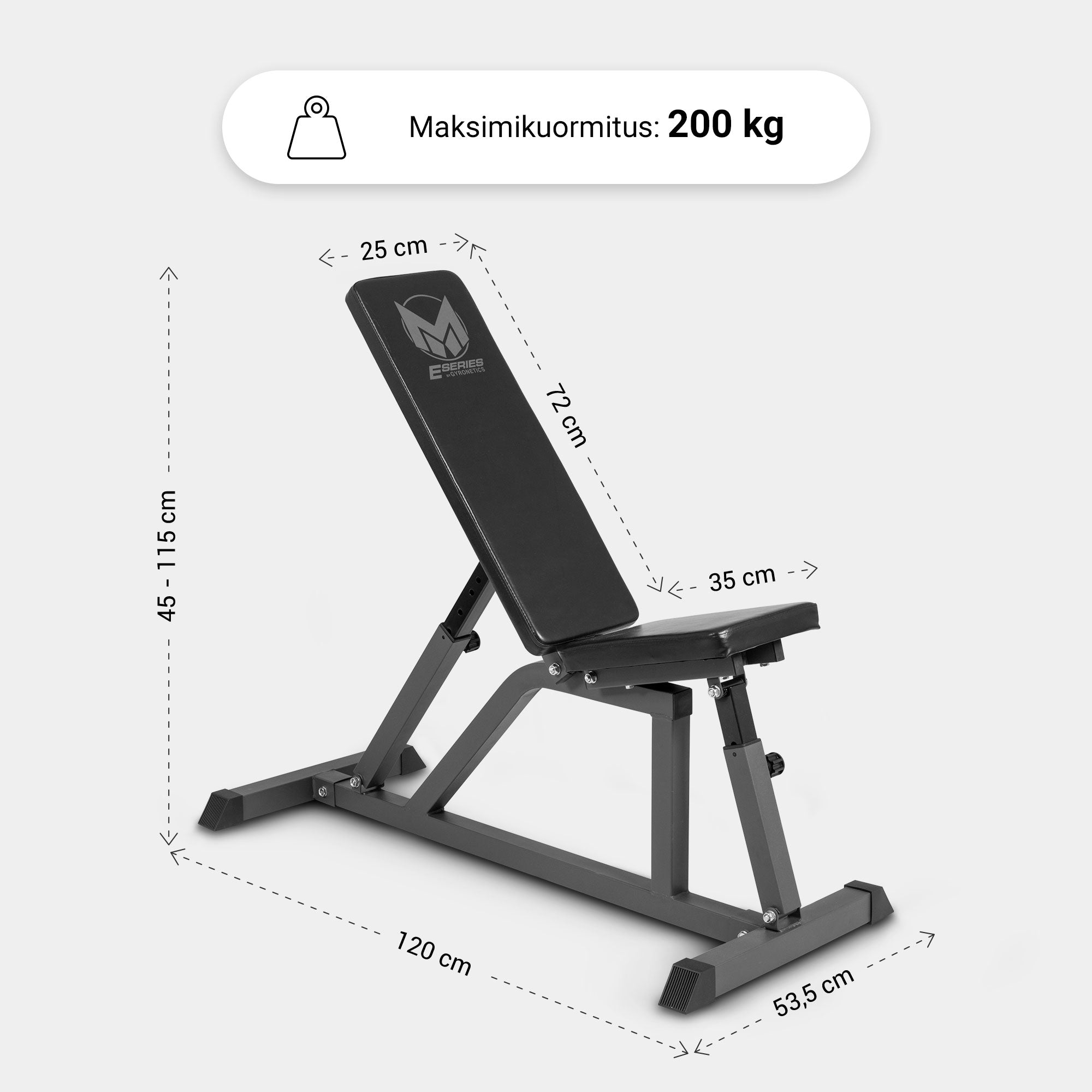Reguliuojamas nuožulnus suoliukas