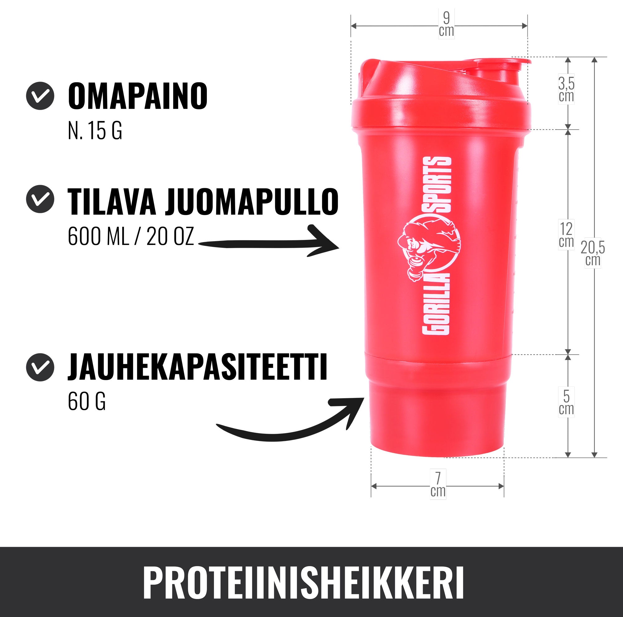 Plaktuvė su miltelių skyreliu 500 ml