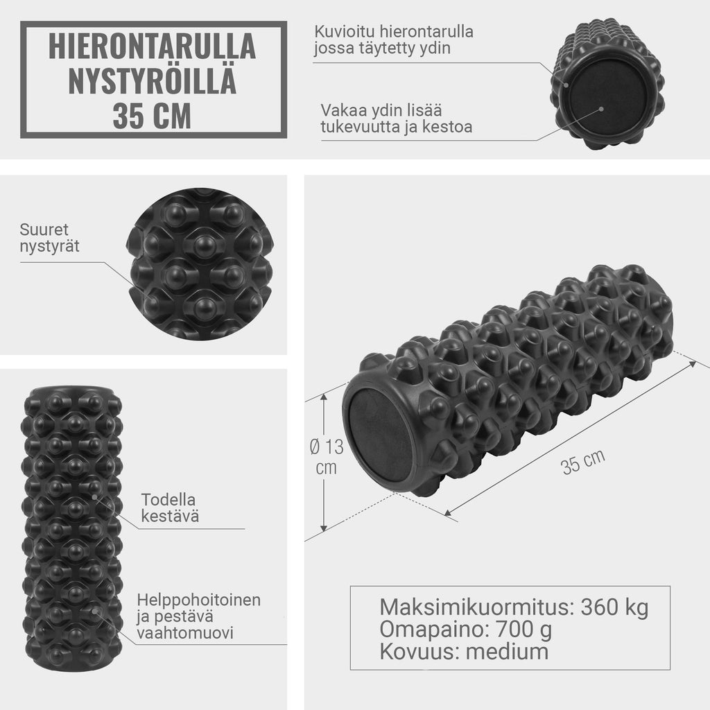 Foam Roller PRO masažo volelis 35 x 13 cm