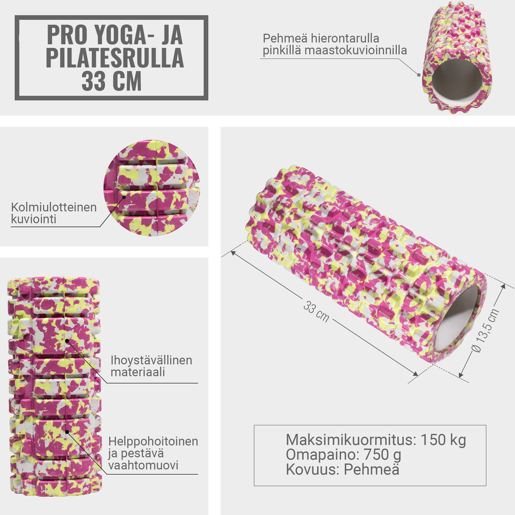 Foam Roller masažo volelis 33 x 13 cm